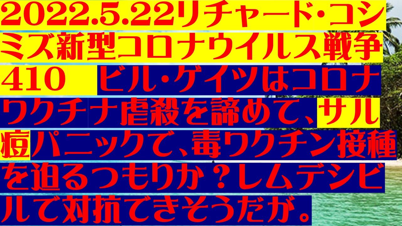 2022.5.２2リチャード・コシミズ新型コロナウイルス戦争４１０