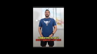 Sneezing with Back Pain! #Shorts