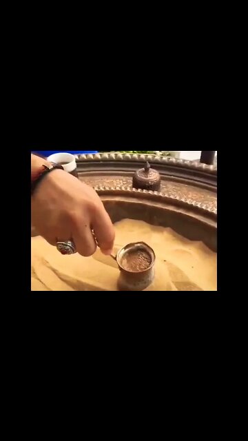 Turkish coffee using Sand #shorts