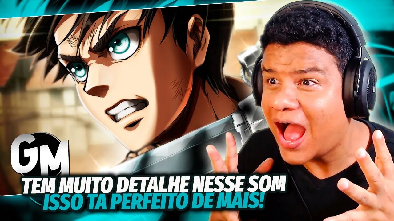 (ISSO TA DE MAIS!) REAGINDO a SALVAÇÃO DA HUMANIDADE | EREN YEAGER | React Anime Pro