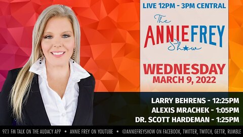 Energy, Russian Oil Ban, Nuclear Threats, & Ask the Doc • Annie Frey Show: Wednesday 3-9-2022