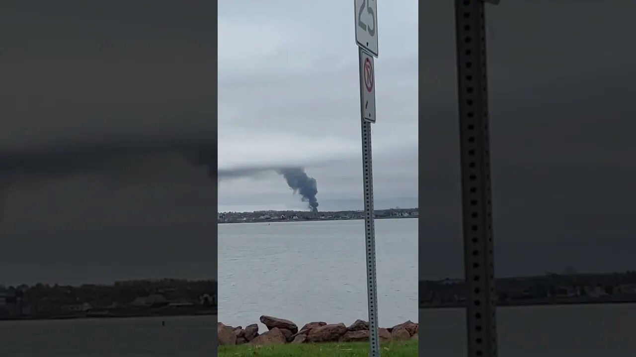 Large Fire in Stratford PEI Canada