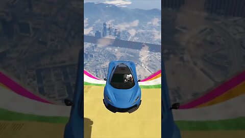 GTA V Epic Ragdoll Jump stunts #shorts