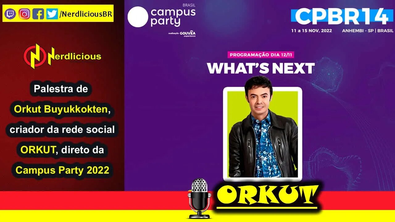 🎙️ PALESTRA! Confira a palestra de Orkut Buyukkokten, criador da rede social ORKUT na CAMPUS PARTY!