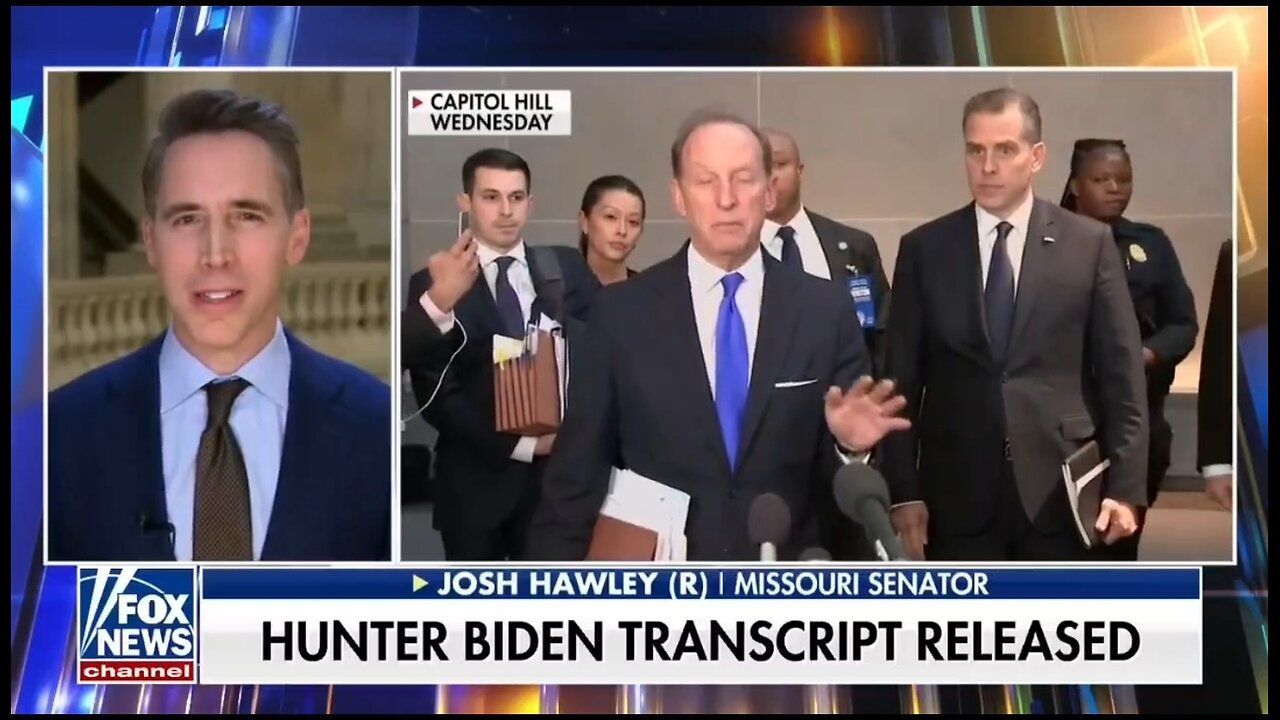 Sen Josh Hawley: It's Clear As Day Hunter Was Selling Access To Daddy