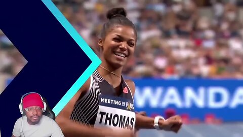 Reacting To Gabby Thomas for the 200m title in Paris