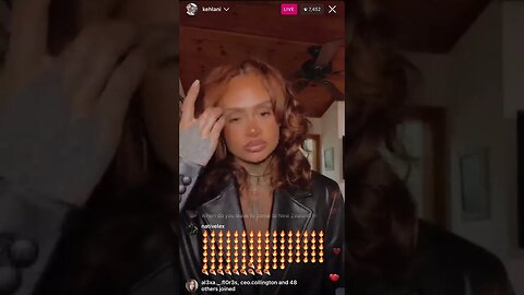 Kehlani Instagram Live. Give A Lil Update On What She Been Up To 13.01.23.