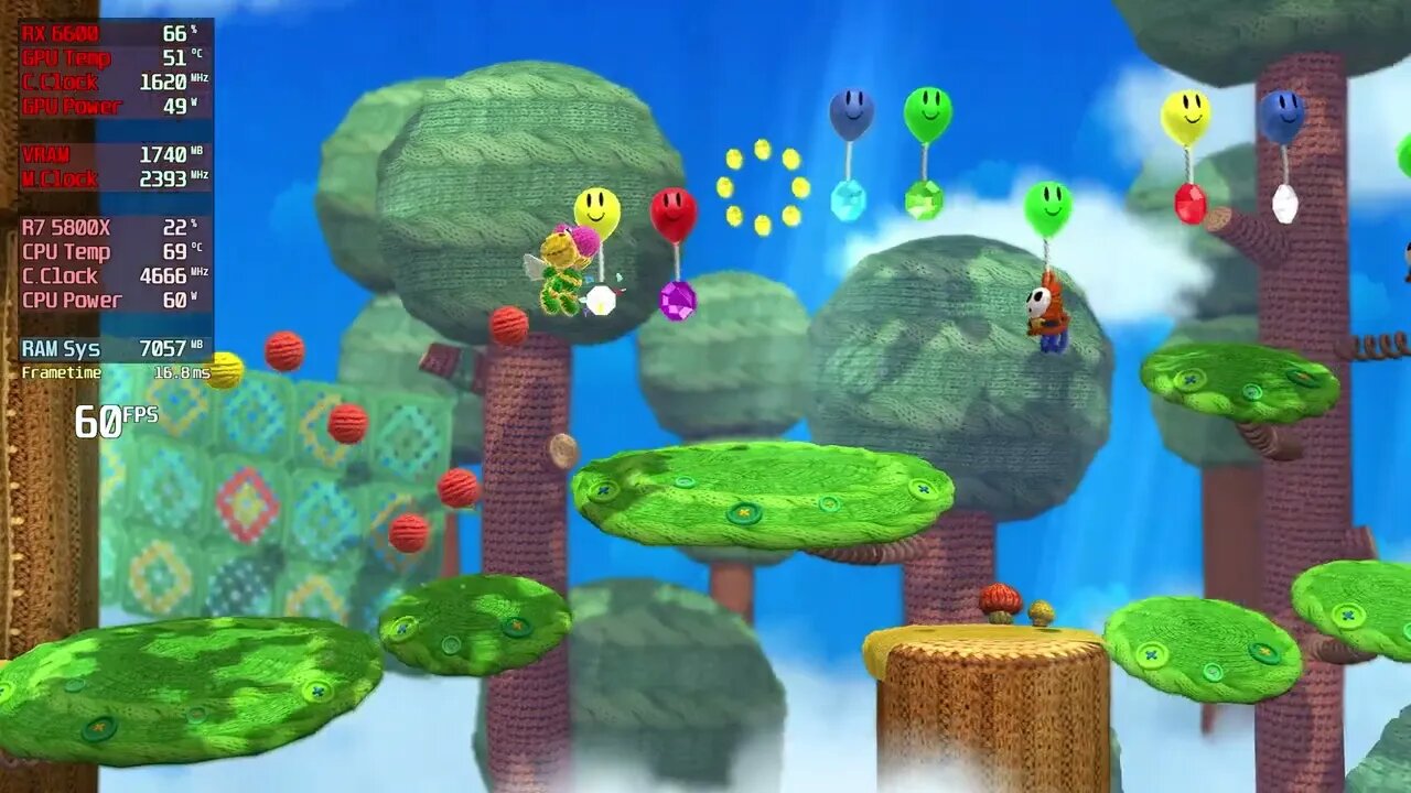 Cemu Yoshi's Woolly World 5800X | RX 6600 | 4K | 2023