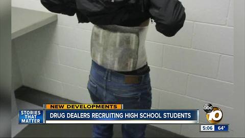 Drug dealers recruiting high school students