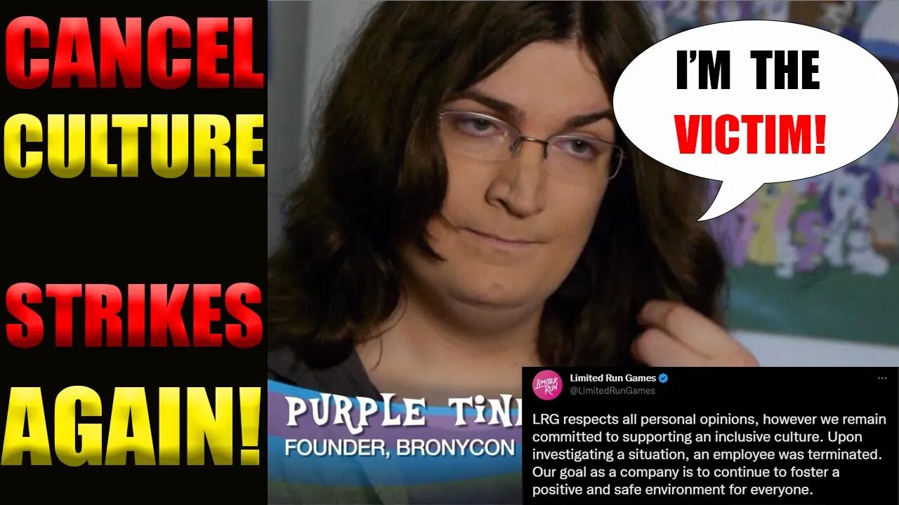 Trans ACTIVIST got Limited Run Games Community manager FIRED! | Purple TInker history REVEALED