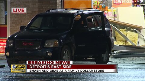 Smash-and-grab at Detroit Family Dollar store