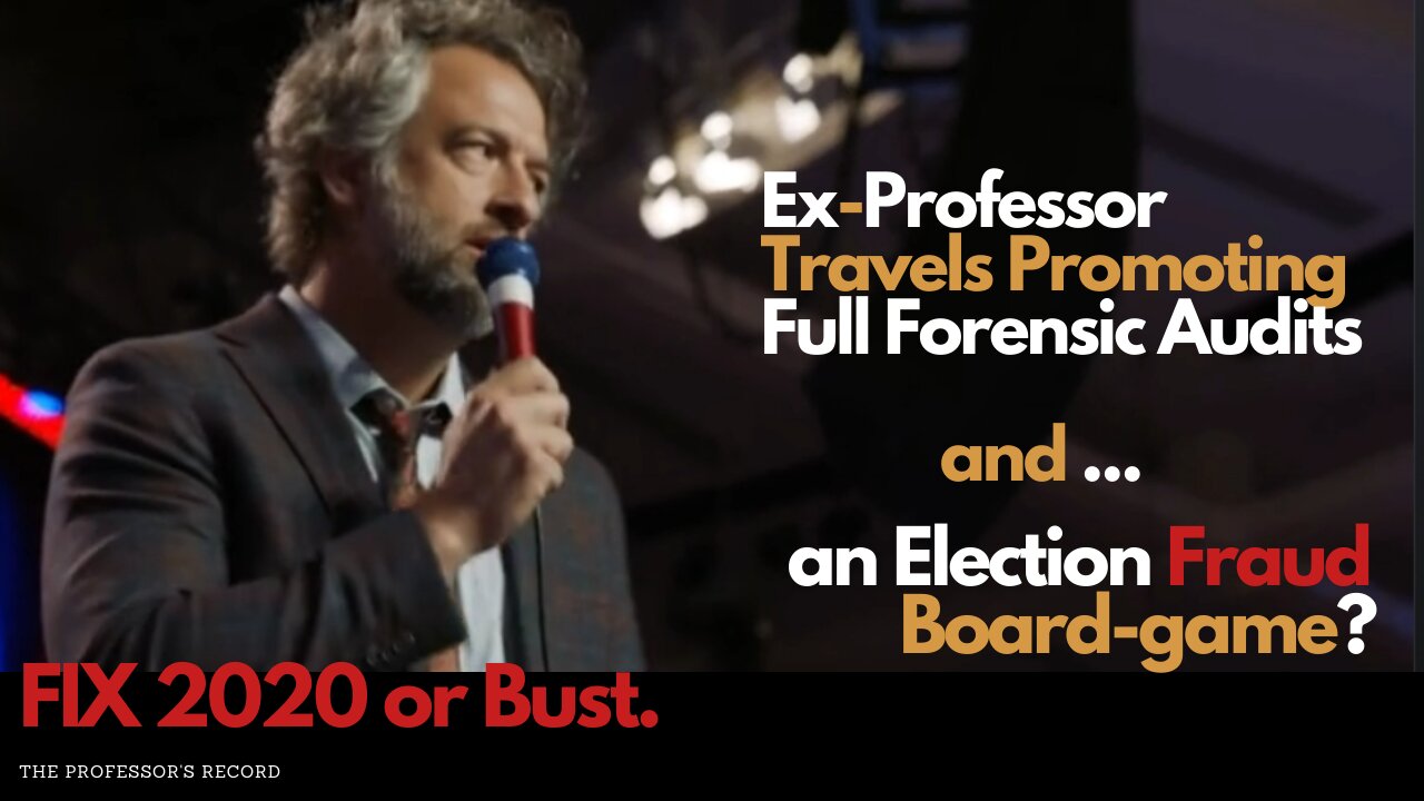 Ex-Professor Promotes Forensic Audits ... and an Election Fraud Board-game?