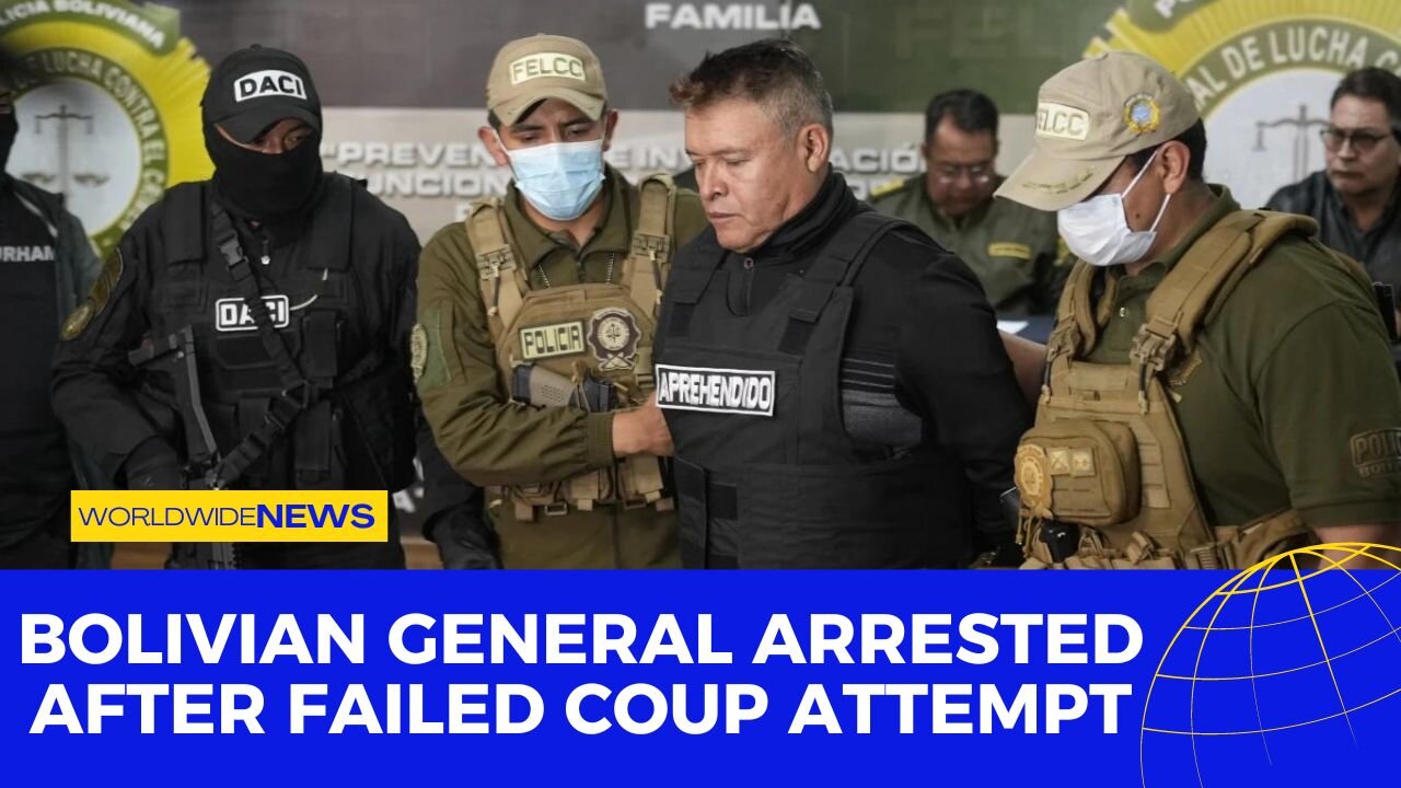 Bolivian General Arrested After Failed Coup Attempt