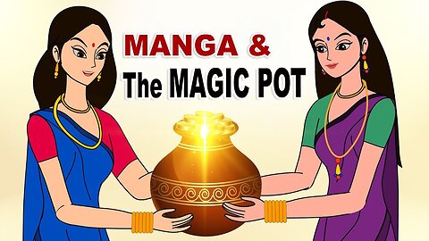 English Stories 2 - Manga and The Magic Pot - stories in english - Moral Stories in English