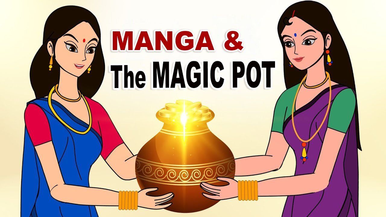 English Stories 2 - Manga and The Magic Pot - stories in english - Moral Stories in English