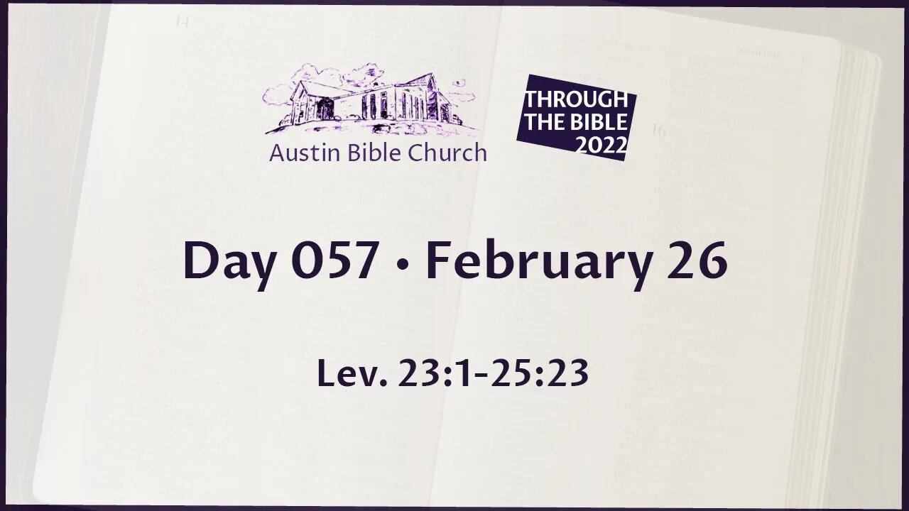 Through the Bible 2022 (Day 057)