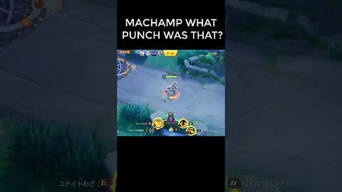 MACHAMP WHAT PUNCH WAS THAT? 😲😲POKÉMON UNITE #shorts