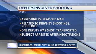 Bingham County deputy shot, wounded during arrest of robbery suspect