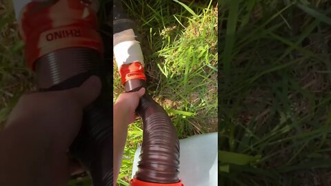 RV Blackwater Drain into Tote Fail!