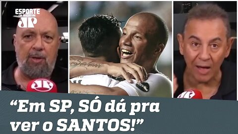 "Em SP, SÓ dá pra ver o SANTOS! O RESTO é RESTO!", disparam jornalistas