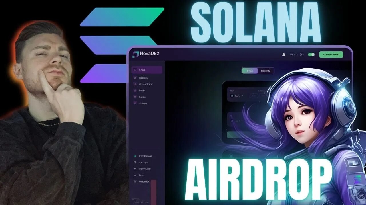 🪂 Unterbewerteter Solana Airdrop! Keine Kosten🚀NovaDEX