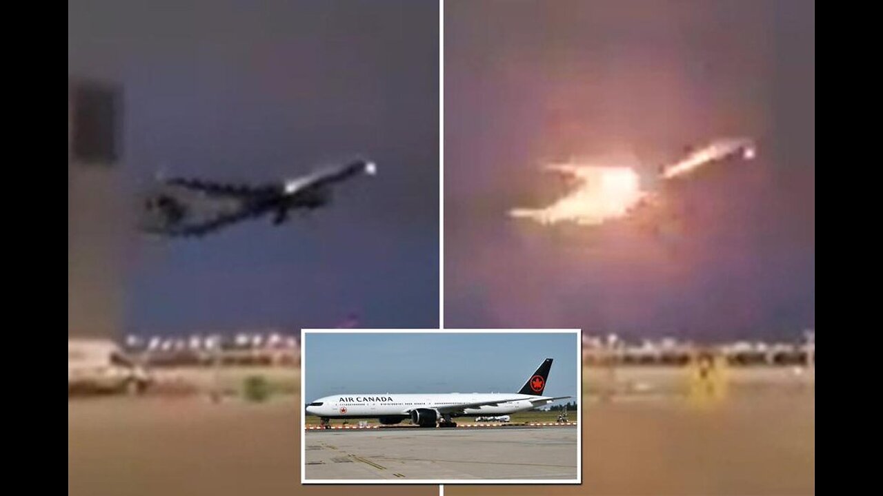 Boeing 777 trails flames on take-off before engine issue forces emergency landing in Canada