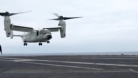 USS Carl Vinson (CVN 70) Conducts Flight Operations With CMV-22B Osprey