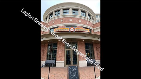 Legion Brewing: Great Beer, Forgettable Food