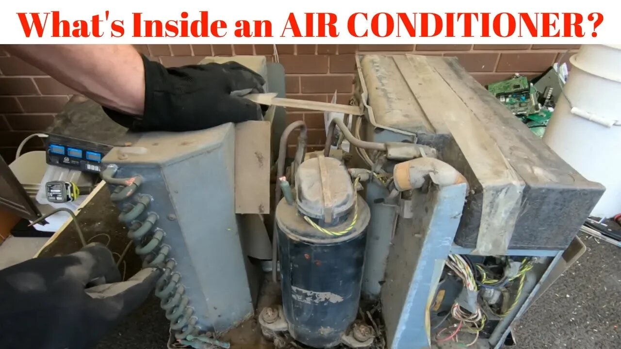 Scrapping an Air Conditioner for Copper & Better than Scrap Steel Value