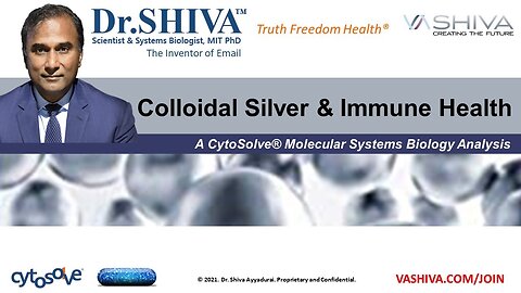 Dr.SHIVA™: Colloidal Silver on Immune Health @CytoSolve® Systems Analysis(4/21)