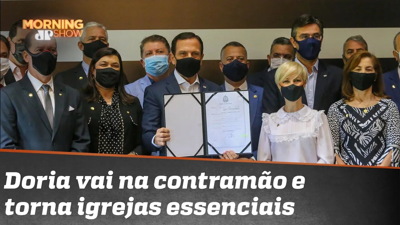 Populismo? Doria torna Igreja atividade essencial