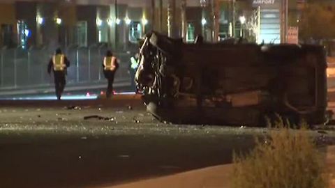 Driver in North Las Vegas rollover crash possibly impaired