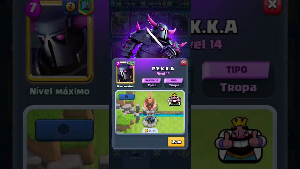 PEKKA NÍVEL MÁXIMO - CLASH ROYALE #game #clashroyale