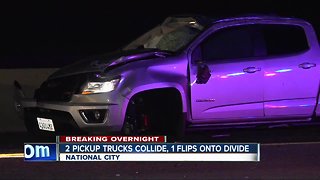 Trucks collide on South Bay freeway