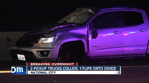 Trucks collide on South Bay freeway