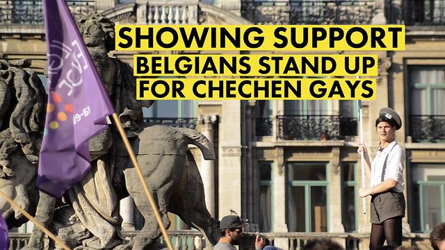 Belgians start pro Chechen LGBT protests