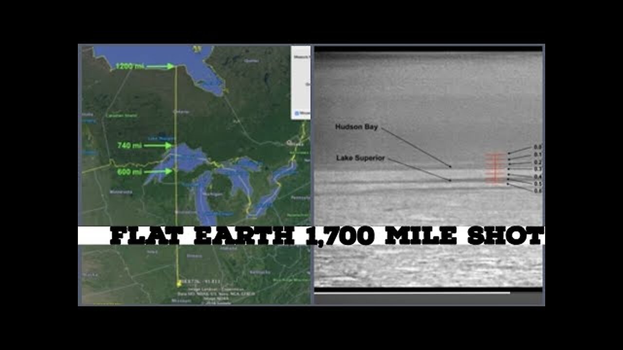 1,700 Mile Long Distance Shot Mississippi to Hudson Bay Canada, 600k missing curve !