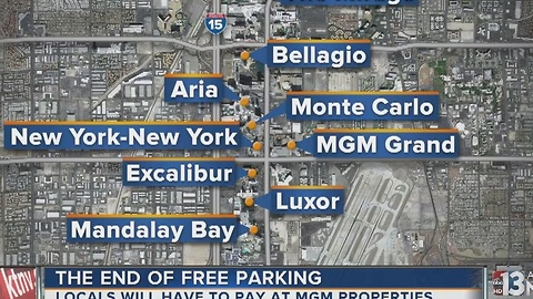 Locals have to pay to park at MGM casinos starting Thursday