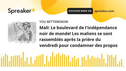 Mali: Le boulevard de l'indépendance noir de monde! Les maliens se sont rassemblés après la prière d