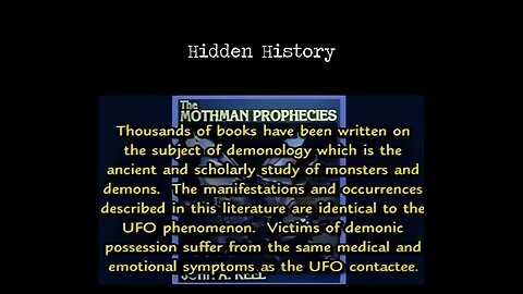 HIDDEN HISTORY & FLYING SAUCERS