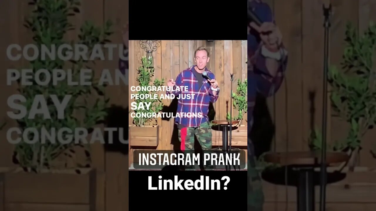 LinkedIn Social Media prank joke comedy crowd work comedian job hunting career von Dillon Schultz