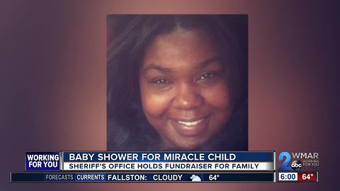 Baby shower for a miracle child delivered after mother was shot by husband