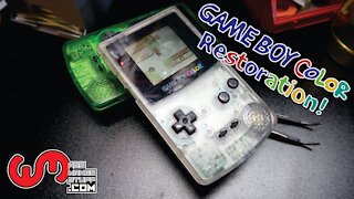 Let’s Refurb - Clear Gameboy Color refurbish for resale