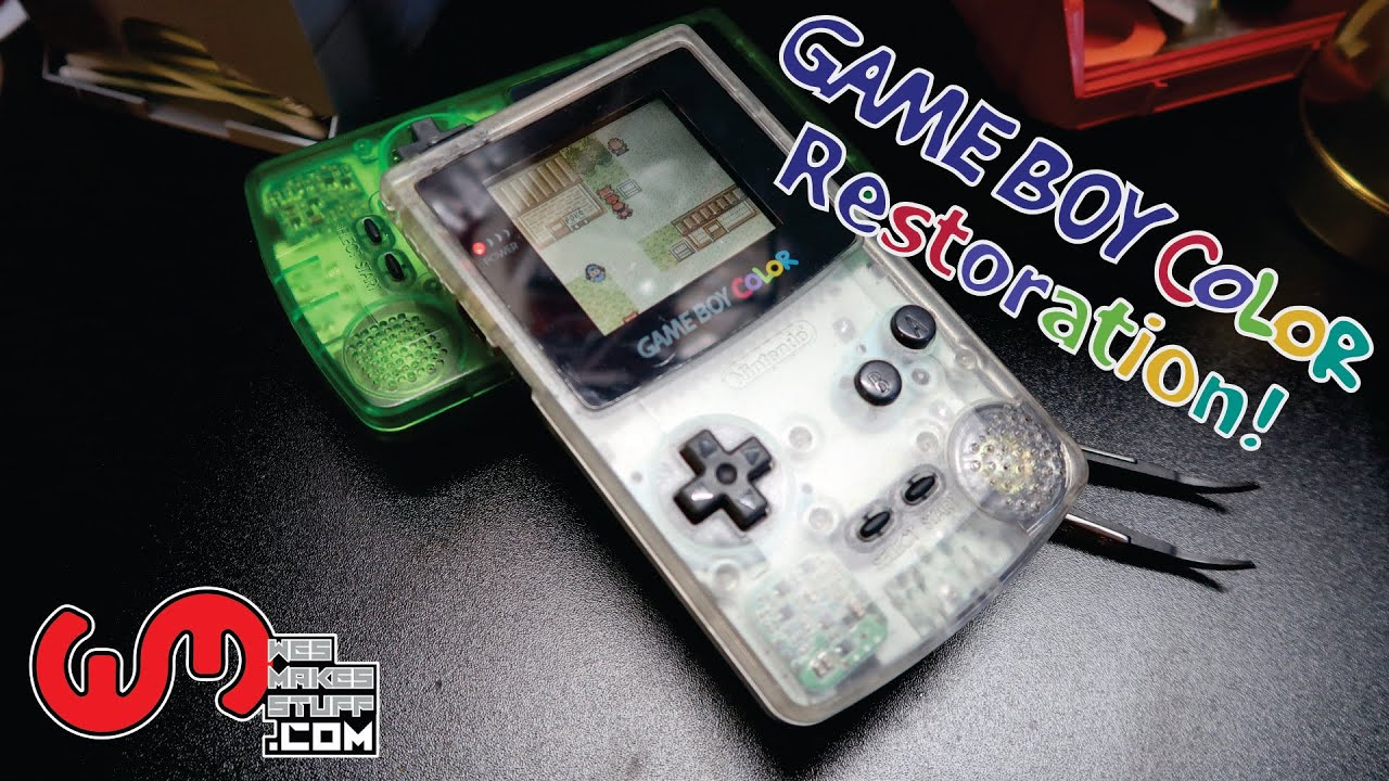 Let’s Refurb - Clear Gameboy Color refurbish for resale