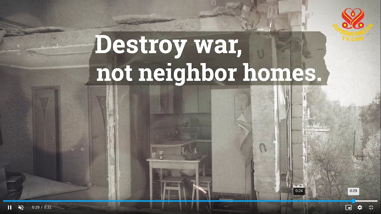 Destroy war, not neighbor homes.