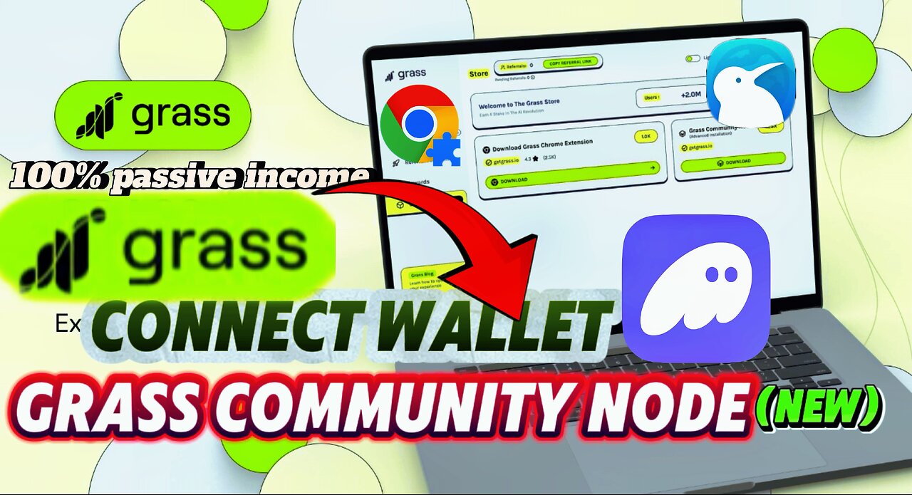 Grass New Extension Guide | How to Download and Link Your Wallet for the Grass Airdrop~Grass earning