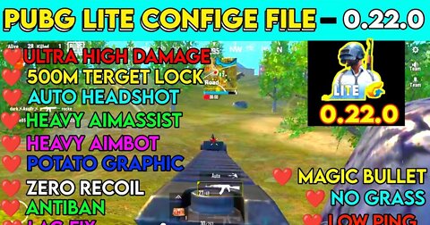 PUBG Lite Hack Config File 0 22 2 PUBG Lite Paid Hack Free ESP + No recoi l+ Unlimited UC + Anti Ban