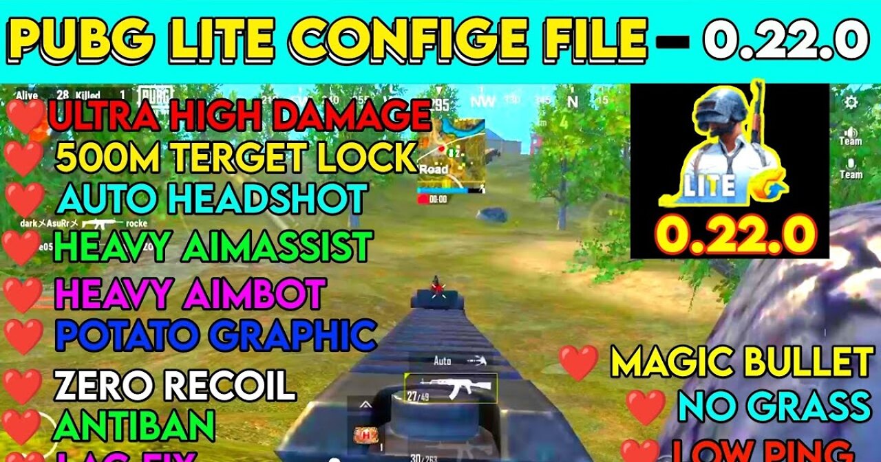 PUBG Lite Hack Config File 0 22 2 PUBG Lite Paid Hack Free ESP + No recoi l+ Unlimited UC + Anti Ban