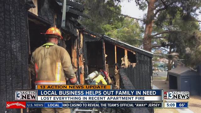 Local business helps out family in need