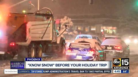 'Know Snow' before your holiday trips